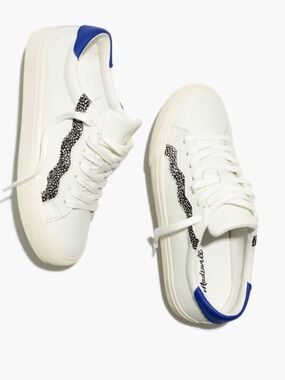Madewell Low-Top Sneakers in Leather and Calf Hair: Wave Edition